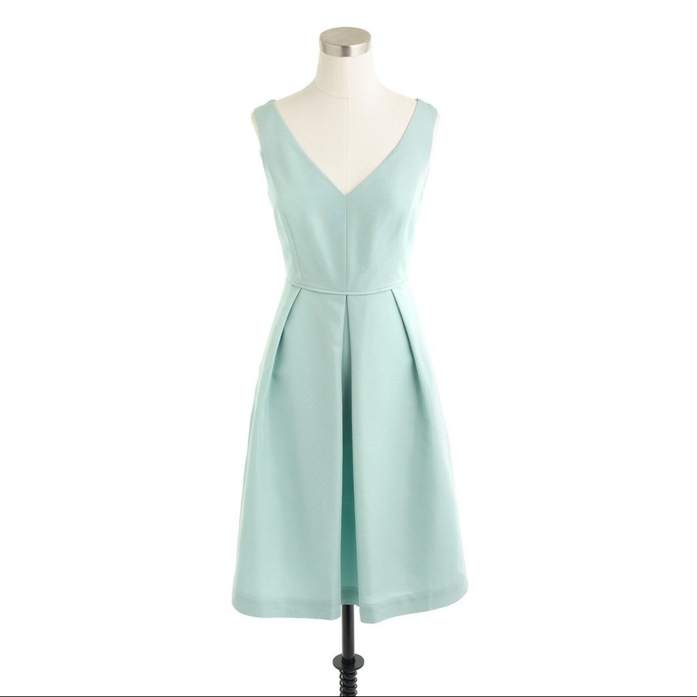 J. Crew Classic Mint Kami Faille Dress